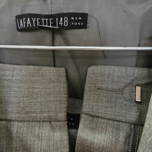 Gray lined pantsuit size 14 - Picture 5 of 6